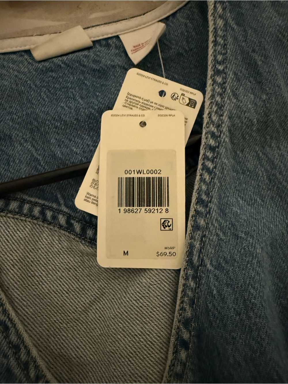 Levi's Straight-Leg Jeans in Light Blue Wash